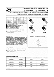 DataSheet STP9NK60Z pdf